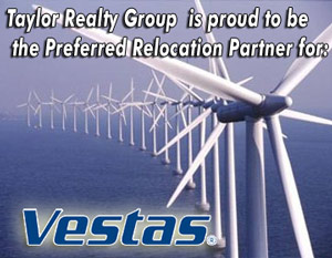 wind turbines with logo of vestas