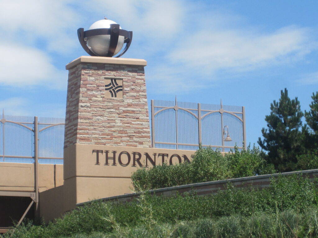 Thornton CO Welcome Sculpture